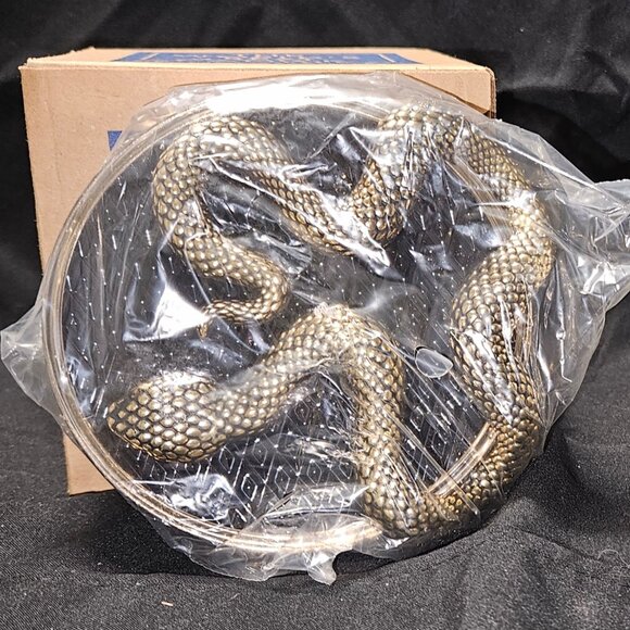 Bath & Body Works Wicked Vanilla Woods 3-Wick Candle with Snake Lid - Picture 3 of 4